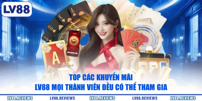 Top các khuyến mãi LV88 mọi thành viên đều có thể tham gia