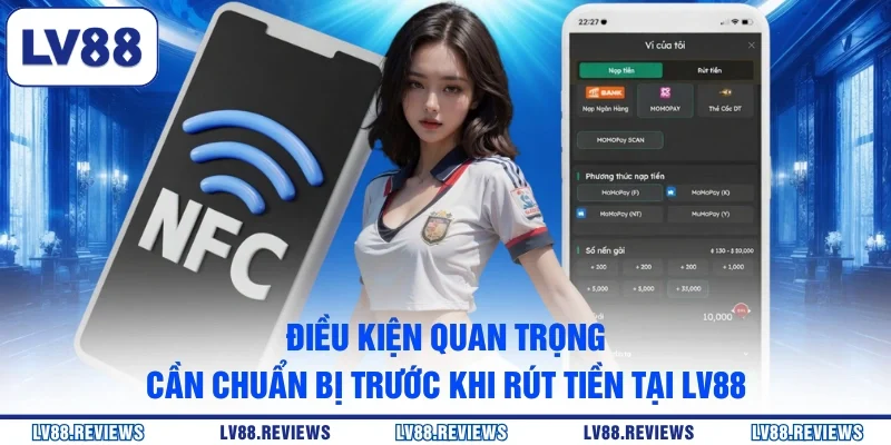 Điều kiện quan trọng cần chuẩn bị trước khi rút tiền tại LV88